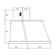 Вытяжка Kuppersberg T 969 ANT Bronze