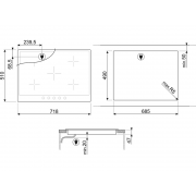 Варочная панель SMEG P875PO электрическая