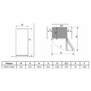 Холодильник Korting KNFC 61869 X