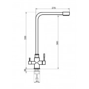 Смеситель Handmade SUS125BL-017F-015, черный