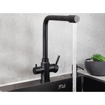 Смеситель Handmade SUS125BL-017F-015, черный Смеситель Handmade SUS125BL-017F-015, черный