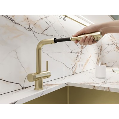 Смеситель Emar ЕС - 7026 Matt Gold Смеситель Emar ЕС - 7026 Matt Gold