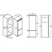 Холодильник MAUNFELD MBF193NFWGR Inverter встраиваемый