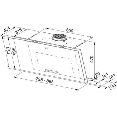 Вытяжка Franke FMA 2.0 PRO 907 BK (330.0682.357) Вытяжка Franke FMA 2.0 PRO 907 BK (330.0682.357)