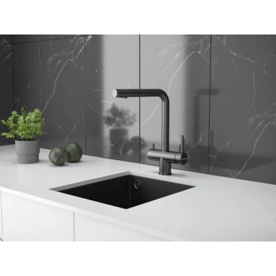 Смеситель Kuchenstern FOKUS-FS вороненая сталь Смеситель Kuchenstern FOKUS-FS вороненая сталь