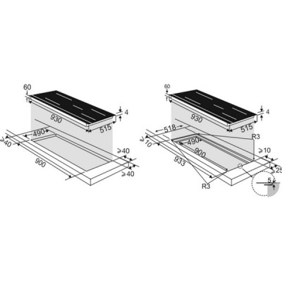 Варочная панель De Dietrich DPI7965X индукционная Варочная панель De Dietrich DPI7965X индукционная
