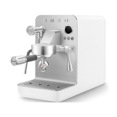 Кофемашина рожковая эспрессо SMEG EMC02WHMEU белый матовый Кофемашина рожковая эспрессо SMEG EMC02WHMEU белый матовый