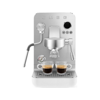 Кофемашина рожковая эспрессо SMEG EMC02WHMEU белый матовый Кофемашина рожковая эспрессо SMEG EMC02WHMEU белый матовый