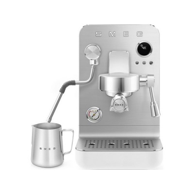Кофемашина рожковая эспрессо SMEG EMC02WHMEU белый матовый Кофемашина рожковая эспрессо SMEG EMC02WHMEU белый матовый