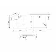 Варочная панель SMEG SE364ETBM электрическая