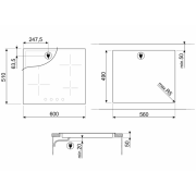 Варочная панель SMEG SE364ETBM электрическая