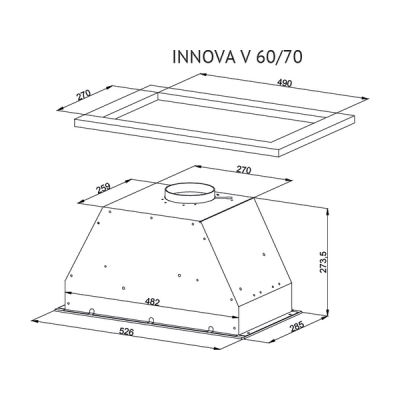 Вытяжка Kuppersberg INNOVA V 60 White Вытяжка Kuppersberg INNOVA V 60 White