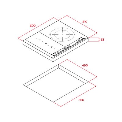Варочная панель Teka IZS 67620 MST BLACK (112500021) индукционная Варочная панель Teka IZS 67620 MST BLACK (112500021) индукционная