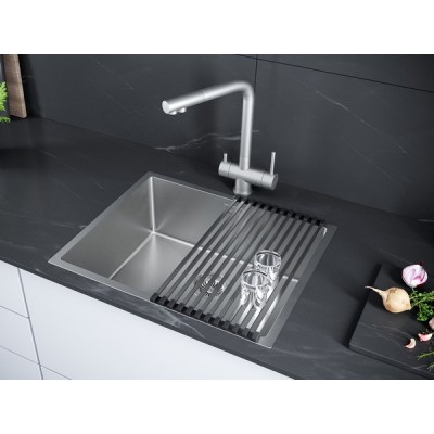 Мойка Paulmark Next-540 PM215444-BS, брашированная нерж.сталь Мойка Paulmark Next-540 PM215444-BS, брашированная нерж.сталь