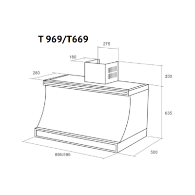 Вытяжка Kuppersberg T 669 ANT Bronze Вытяжка Kuppersberg T 669 ANT Bronze