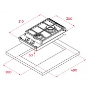 Варочная панель Teka GZC 32300 XBN BLACK (112570018) газовая