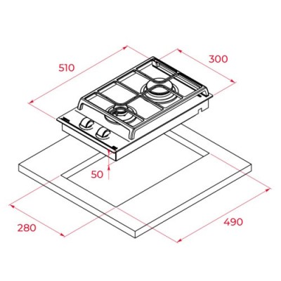 Варочная панель Teka GZC 32300 XBN BLACK (112570018) газовая Варочная панель Teka GZC 32300 XBN BLACK (112570018) газовая