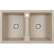 Мойка Paulmark Tandem 80/2 PM238150-BE, бежевый