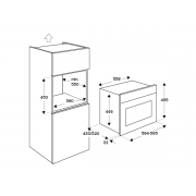 Компактный духовой шкаф с паром Bertazzoni F457HERVTND