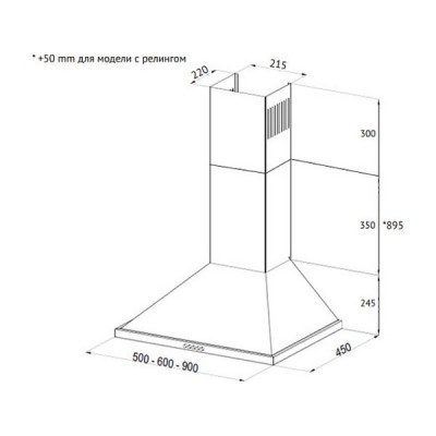 Вытяжка Korting KHC 6750 RB Вытяжка Korting KHC 6750 RB
