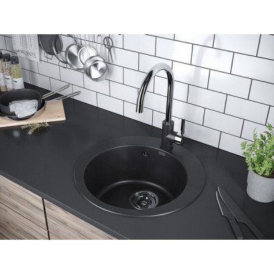 Смеситель Paulmark Holstein Ho212063-BLCR, черный-хром Смеситель Paulmark Holstein Ho212063-BLCR, черный-хром