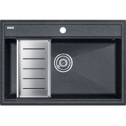 Мойка Paulmark Stepia 80+коландер Advance, графит/брашированная нерж. сталь