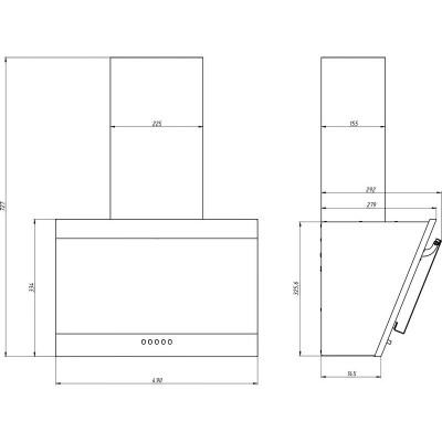 Вытяжка Elikor Титан 50П-430-К3Д черный Вытяжка Elikor Титан 50П-430-К3Д черный