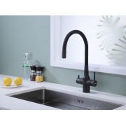 Смеситель Paulmark Salix Sa213419-401, антрацит, черный шланг