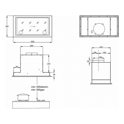 Вытяжка Korting KHI 6777 GW Вытяжка Korting KHI 6777 GW