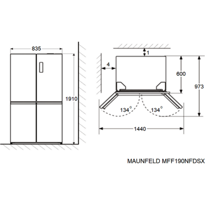 Холодильник MAUNFELD MFF190NFDPW Холодильник MAUNFELD MFF190NFDPW