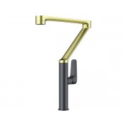 Смеситель Omoikiri Tara-LG-GM латунь/светлое золото/вороненая сталь (4994396)