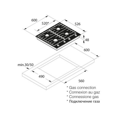 Варочная панель ASKO HG1666AB газовая Варочная панель ASKO HG1666AB газовая