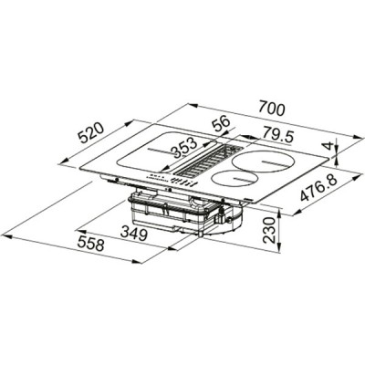 Варочная панель Franke FSM 709 HI (340.0678.203) индукционная с вытяжкой Варочная панель Franke FSM 709 HI (340.0678.203) индукционная с вытяжкой