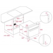 Духовой шкаф TEKA HLC 8440 C FULL BLACK (111160028) компактный с СВЧ