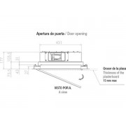 Вытяжка Pando E-252/1200X560 BL-IMP 1130 ECO PLUS