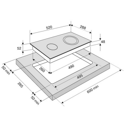 Варочная панель KRONA LAUREL 30 BL электрическая Варочная панель KRONA LAUREL 30 BL электрическая