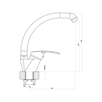Смеситель Florentina Мира брауни Смеситель Florentina Мира брауни