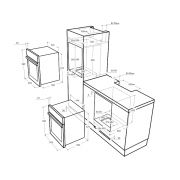 Духовой шкаф MAUNFELD MGOG.673B газовый