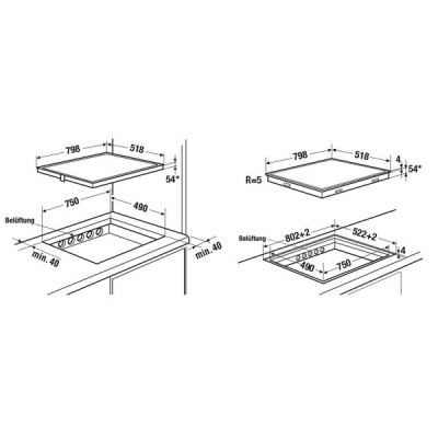Варочная панель Kuppersbusch KI 8330.0 SR индукционная Варочная панель Kuppersbusch KI 8330.0 SR индукционная