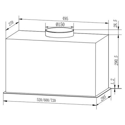 Вытяжка EXITEQ EX-1516 black Вытяжка EXITEQ EX-1516 black