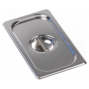 Крышка для гастроемкости GN1/6, с ручкой, нерж. сталь