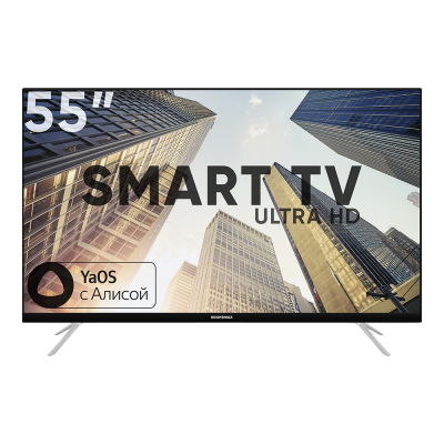 55" Телевизор Soundmax SM-LED55M04SU черный 3840x2160, 4K Ultra HD, 60 Гц, Wi-Fi, Smart TV, Яндекс.ТВ 55" Телевизор Soundmax SM-LED55M04SU черный 3840x2160, 4K Ultra HD, 60 Гц, Wi-Fi, Smart TV, Яндекс.ТВ