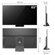 65" Телевизор TCL 65C845 черный 3840x2160, 4K Ultra HD, 120 Гц, Wi-Fi, Smart TV, Google TV