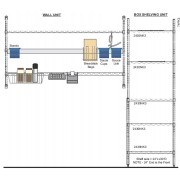 Комплект METRO, полка (1524 х 863 мм) и стеллаж (760 х 610 мм)
