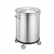 Бак для отходов GB-50W (50л, нерж сталь, на колесах)