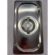 Крышка для гастроемкости GN1/3, с ручкой, нерж. сталь