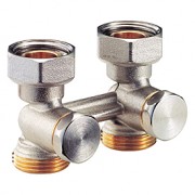 Узел нижнего подключения прямой, для двухтрубных систем 1/2”M x 3/4”E Giacomini