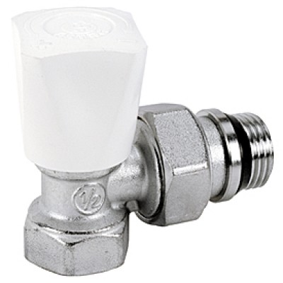 Угловой ручной клапан компактный Giacomini 1/2", отвод с герметичной прокладкой Угловой ручной клапан компактный Giacomini 1/2", отвод с герметичной прокладкой