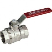 Кран Giacomini шаровой с вн./вн. резьбой 1 1/4" (ручка - рычаг красный)