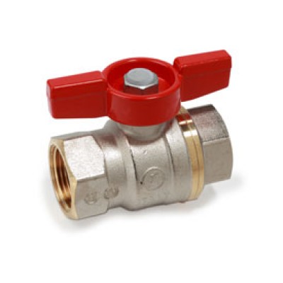 Кран шаровой Giacomini DADO© с вн./вн. резьбой, усиленный 1" (ручка - бабочка красная) Кран шаровой Giacomini DADO© с вн./вн. резьбой, усиленный 1" (ручка - бабочка красная)